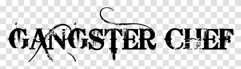 Gangster Chef Tattoo In Bleeding Cowboys Font Calligraphy, Gray, World Of Warcraft Transparent Png