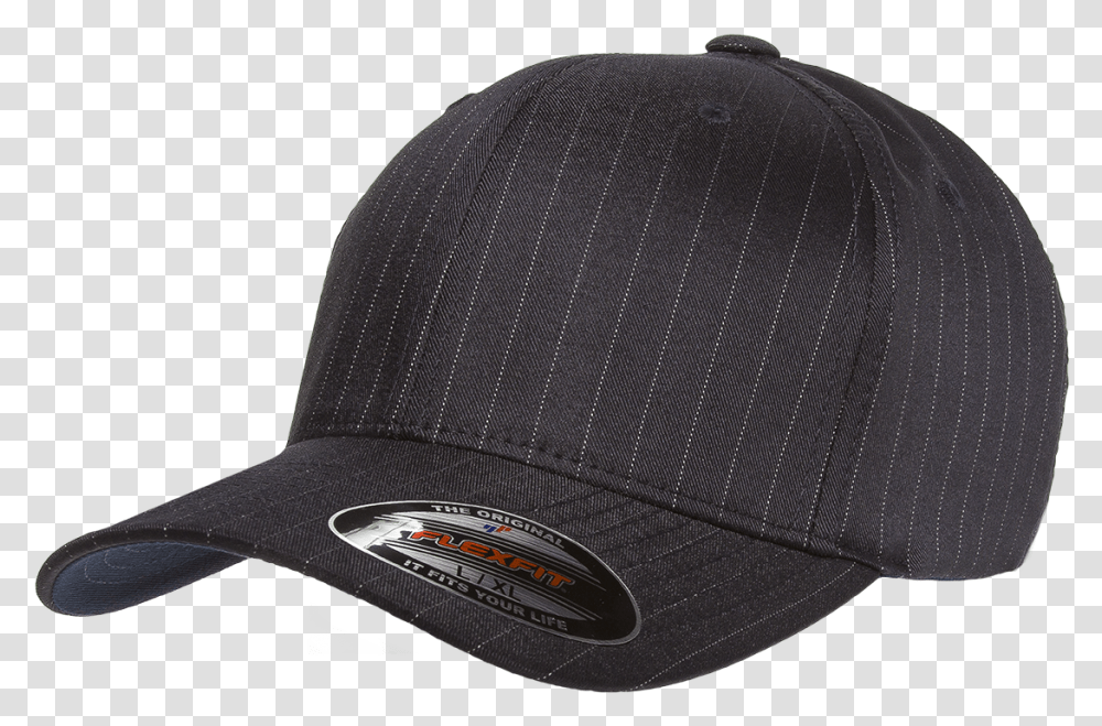 Gangster Hat 6195p Flexfit Pinstripe Cap Baseball Baseball Cap, Clothing, Apparel Transparent Png