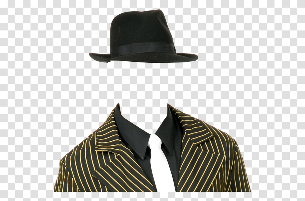 Gangster Hat Gangster Fedora, Apparel, Tie, Accessories Transparent Png
