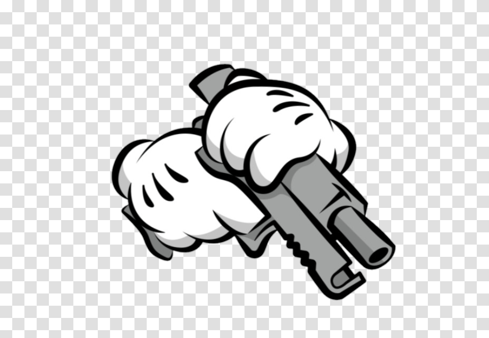 Gangster Mickey Guns, Hand, Fist Transparent Png