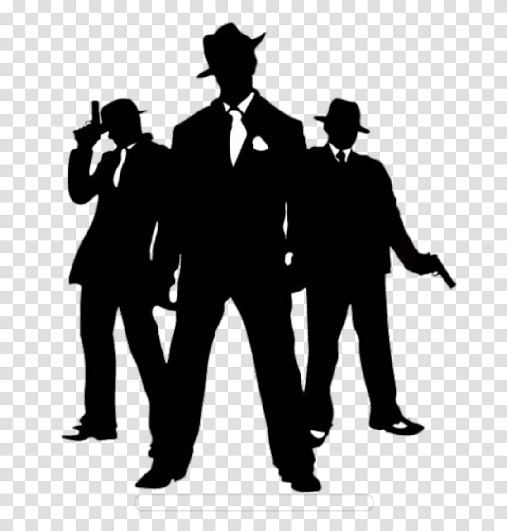 Gangster, Person, Silhouette, Overcoat Transparent Png
