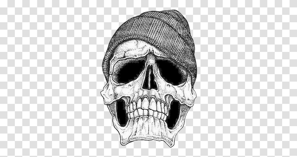 Gangster Skull Design Tattoo, Drawing, Mask, Head Transparent Png