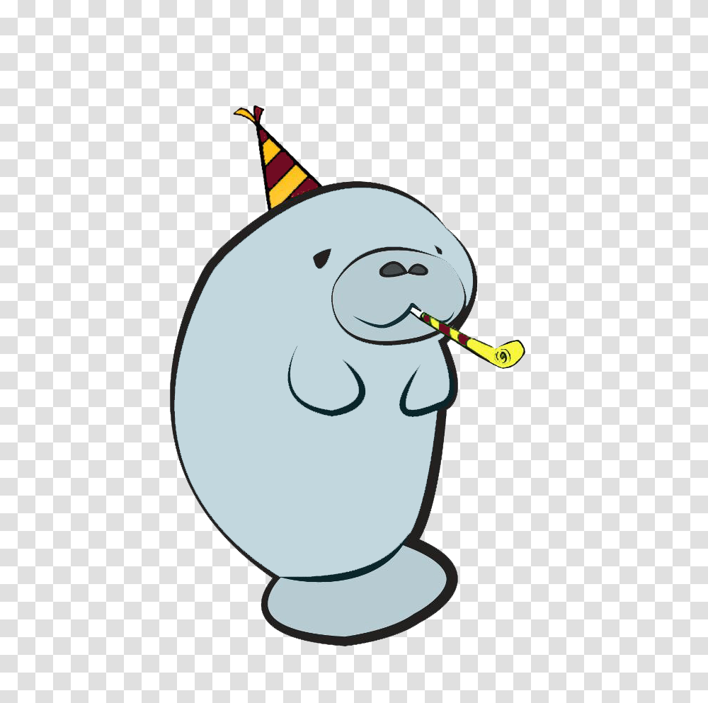 Gannon Adopts Manatee As New Mascot Gannon Edge, Apparel, Hat, Party Hat Transparent Png