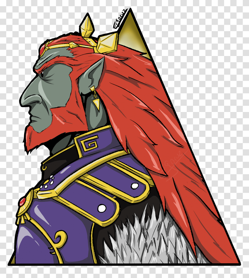 Ganondorf By Ergoruz Illustration, Clothing, Cape, Costume, Helmet Transparent Png