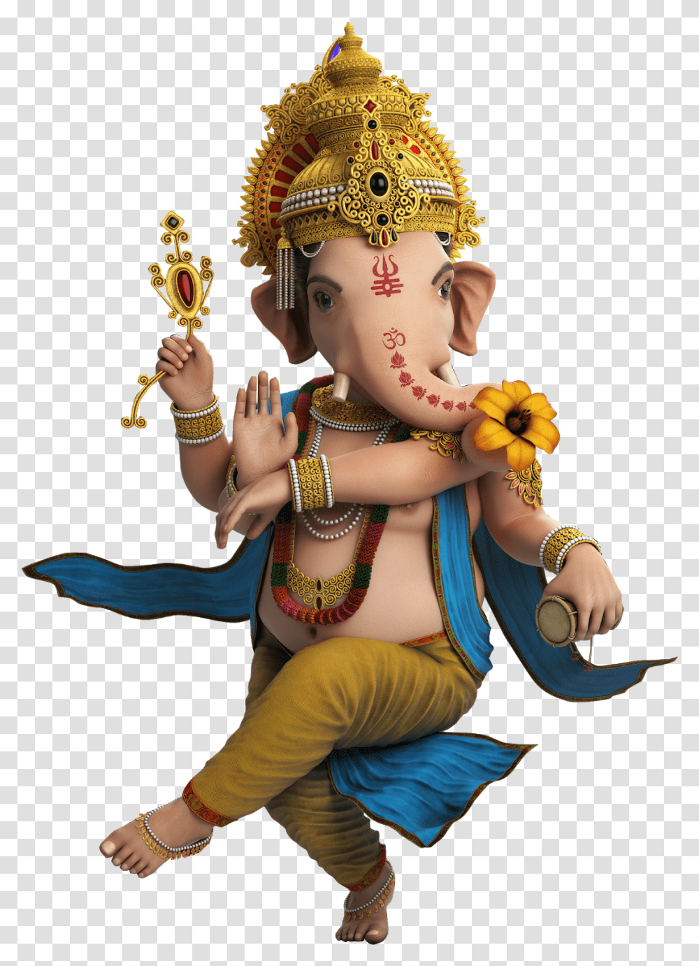 Ganpati Background Hd For Editing, Accessories, Person, Dance Pose, Leisure Activities Transparent Png