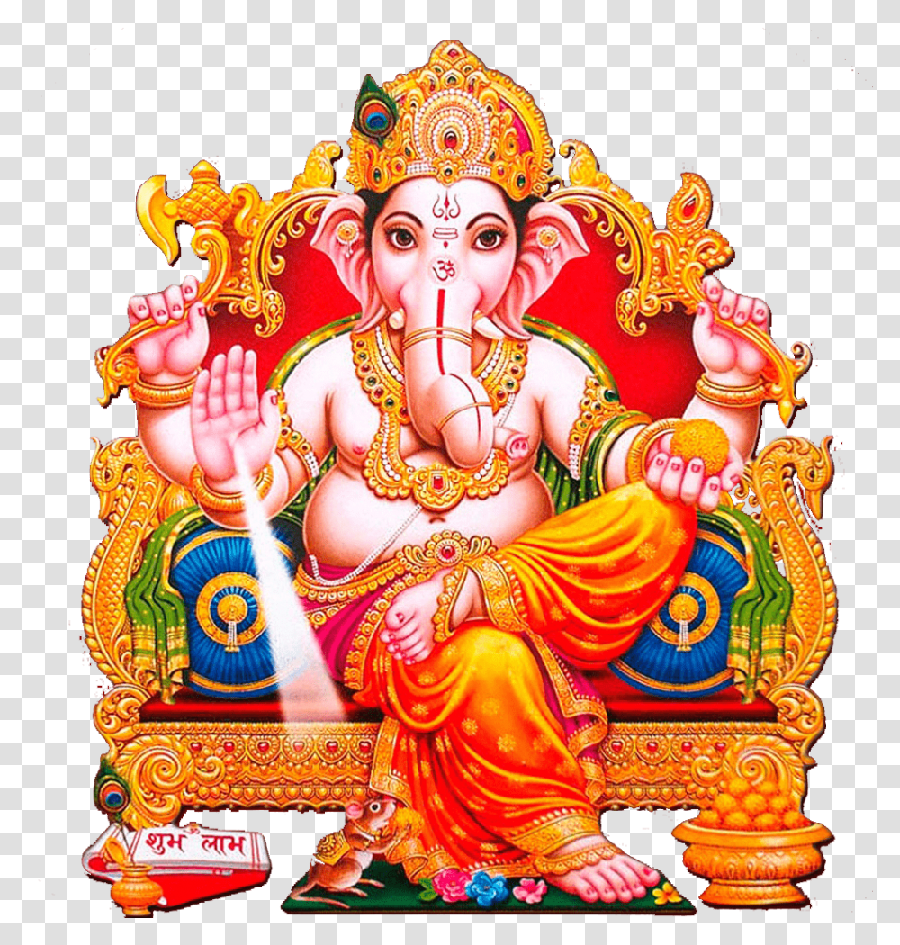 Ganpati Background Image High Resolution Ganesh, Worship, Person, Human Transparent Png