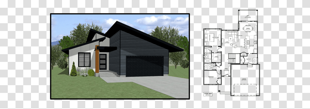 Garage, Housing, Building, House, Grass Transparent Png