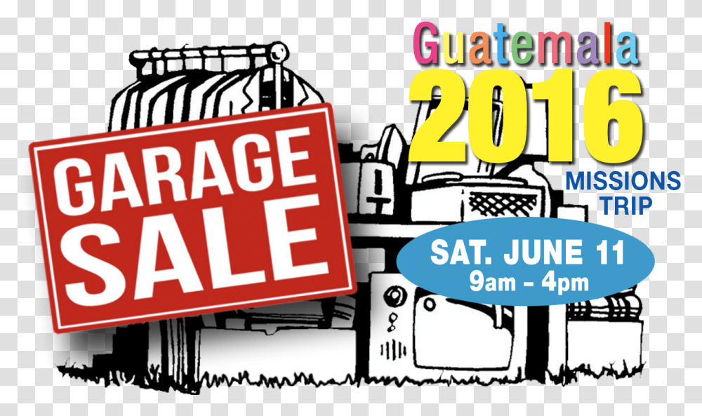 Garage Sale For Guatemala Mission Trip Garage Sale, Word, Advertisement, Poster Transparent Png