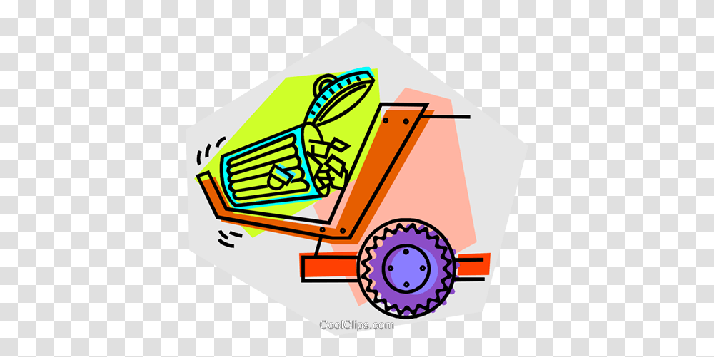 Garbage Can And Garbage Truck Royalty Free Vector Clip Art, Tractor, Vehicle, Transportation, Bulldozer Transparent Png