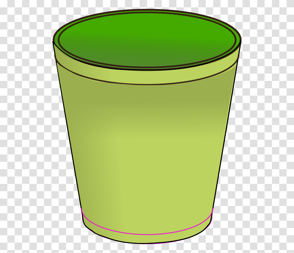 Garbage Can Clip Art, Green, Cup, Cylinder, Recycling Symbol Transparent Png