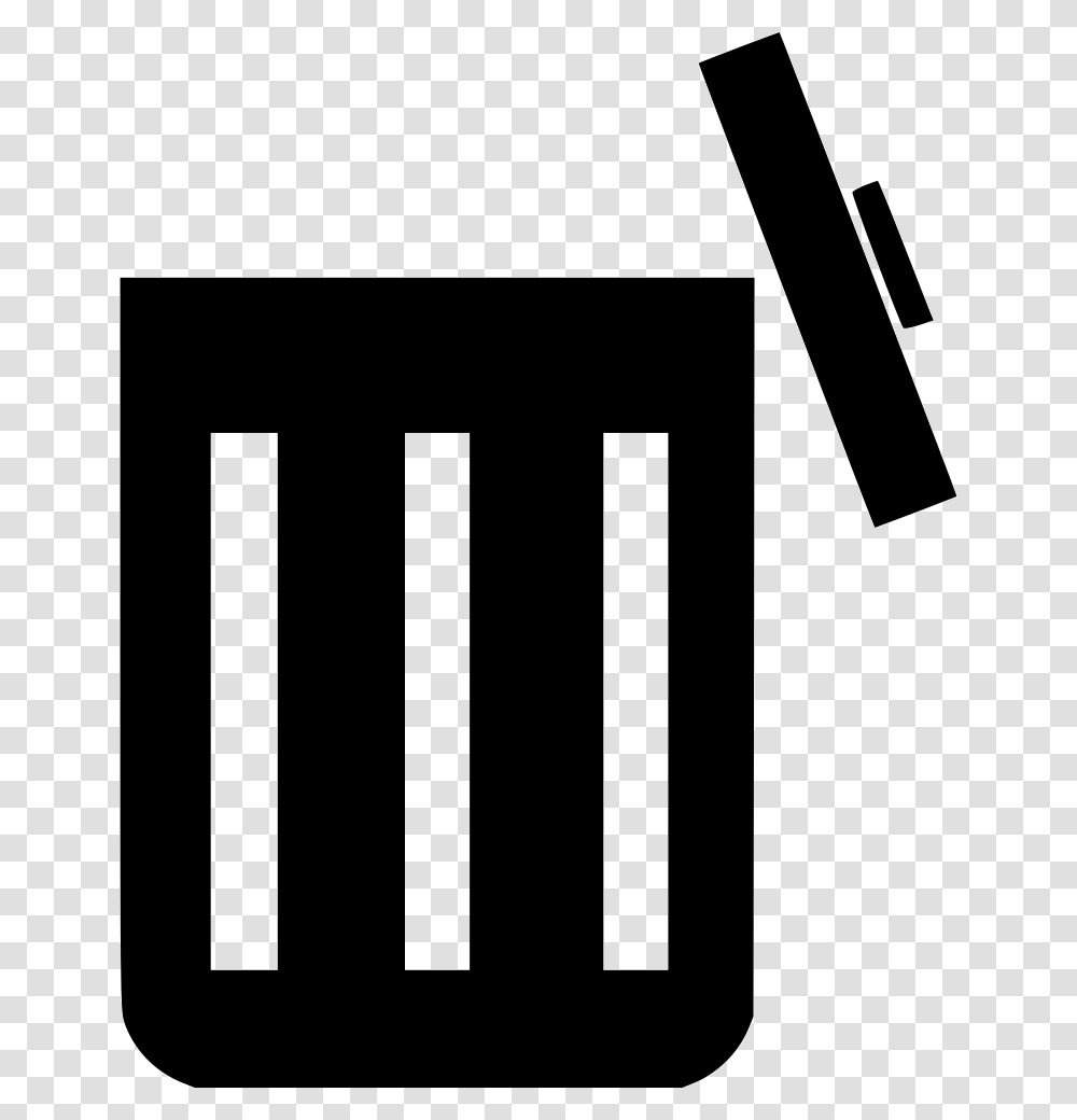Garbage Can Clipart Free Open Trash Bin Icon, Tarmac, Asphalt, Cross Transparent Png