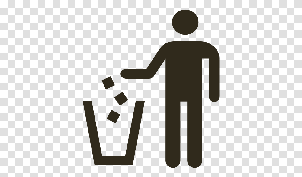 Garbage Can Icon Svg Clip Arts Put In Trash Icon, Sign, Logo, Trademark Transparent Png