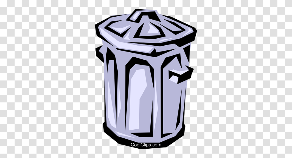 Garbage Can Royalty Free Vector Clip Art Illustration, Plant, Stencil, Architecture, Building Transparent Png