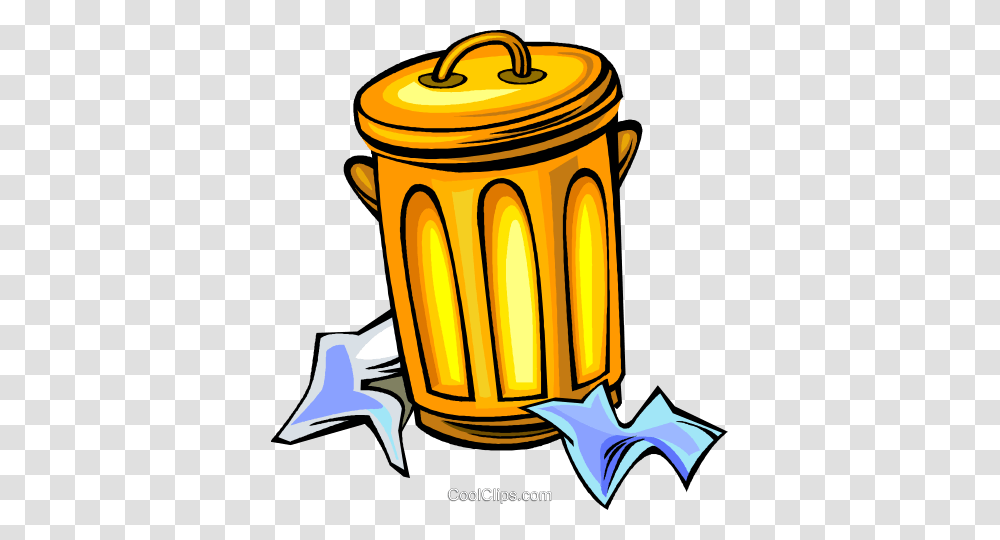 Garbage Can Royalty Free Vector Clip Art Illustration, Tin, Trash Can Transparent Png