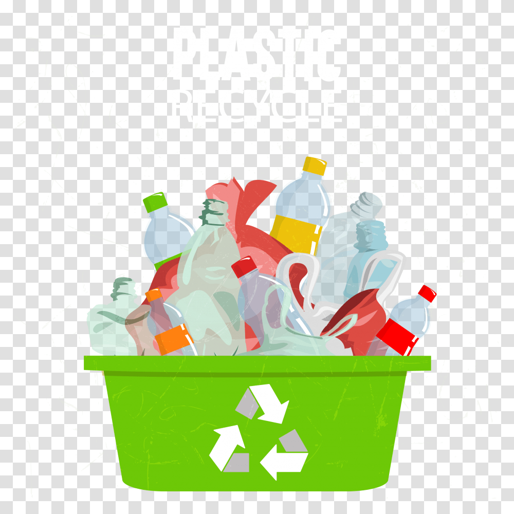 Garbage Man Clipart Plastic Waste Clipart, Recycling Symbol, Advertisement, Poster, Paper Transparent Png