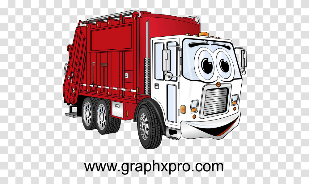 Garbage Truck Clip Art Free, Trailer Truck, Vehicle, Transportation, Fire Truck Transparent Png