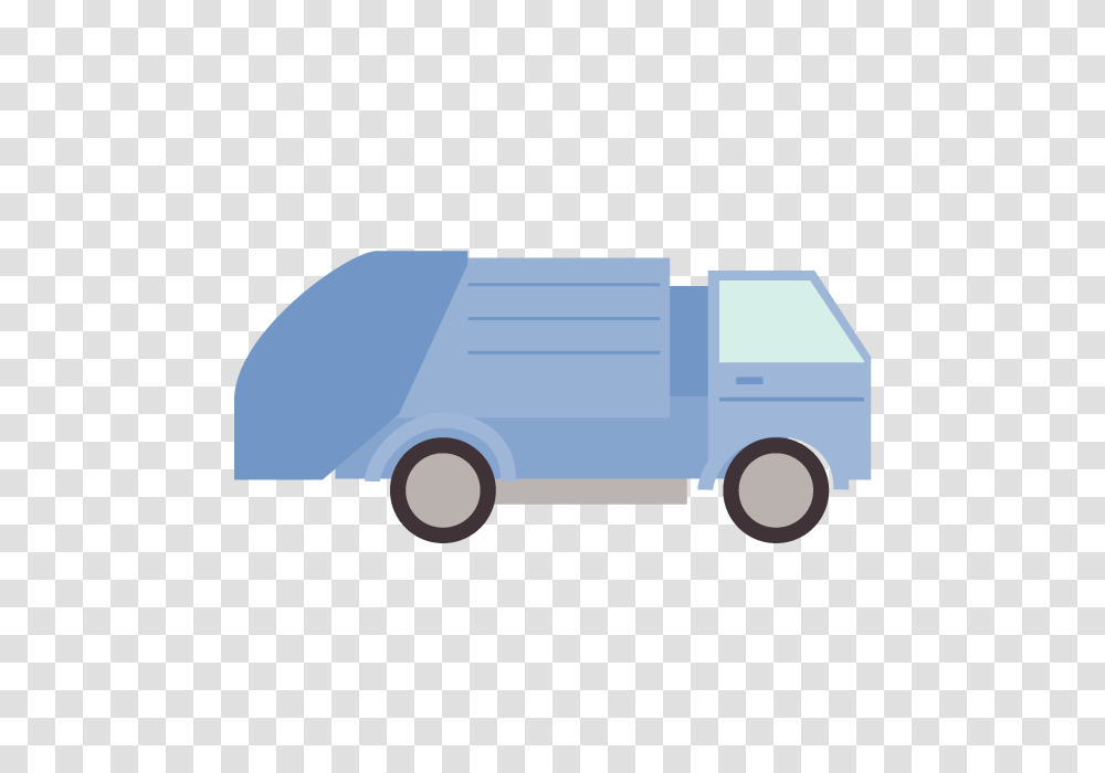 Garbage Truck Clip Art Material Free Illustration Image, Van, Vehicle, Transportation, Moving Van Transparent Png
