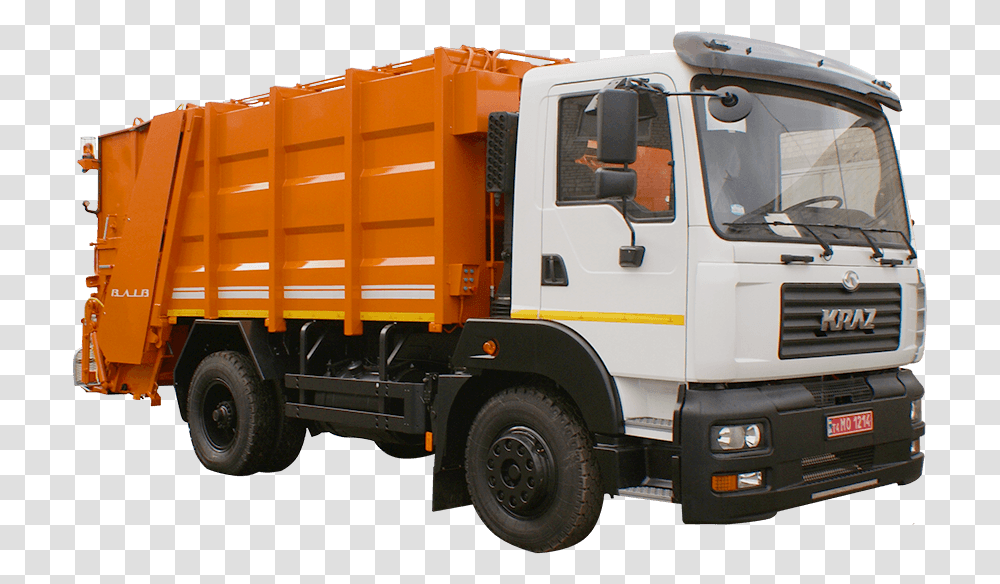 Garbage Truck Download Garbage Truck, Vehicle, Transportation, Label Transparent Png