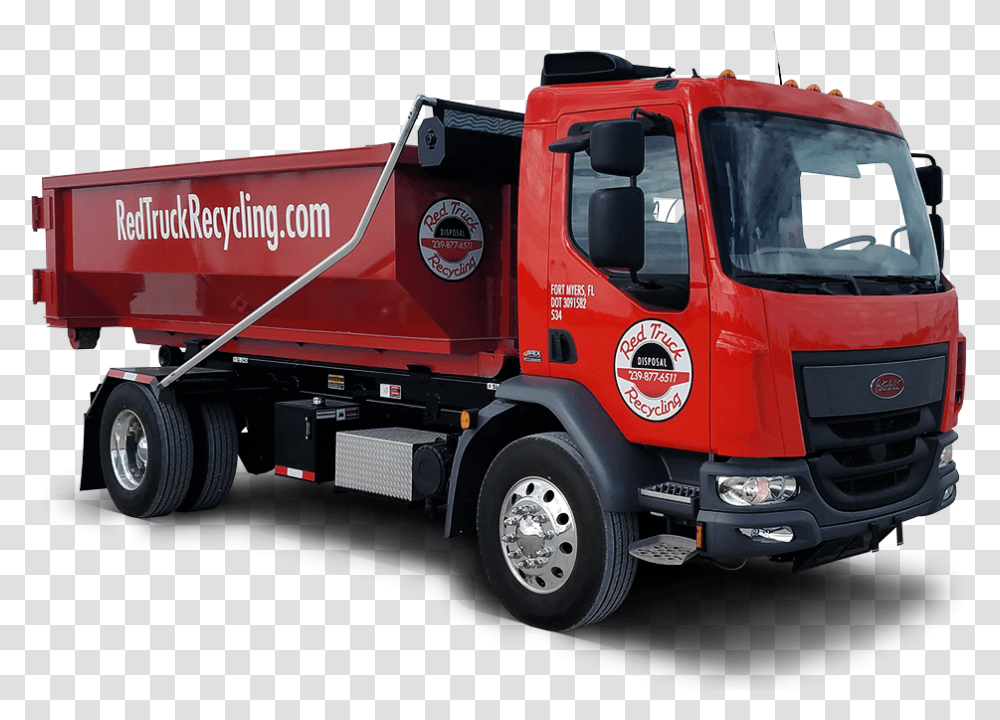 Garbage Truck Red Truck, Vehicle, Transportation, Fire Truck Transparent Png