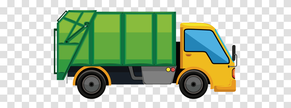 Garbage Truck Vector Graphics Car Garbage Truck, Vehicle, Transportation, Moving Van, Trailer Truck Transparent Png
