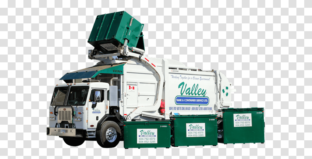 Garbage Truck, Vehicle, Transportation, Machine, Trailer Truck Transparent Png