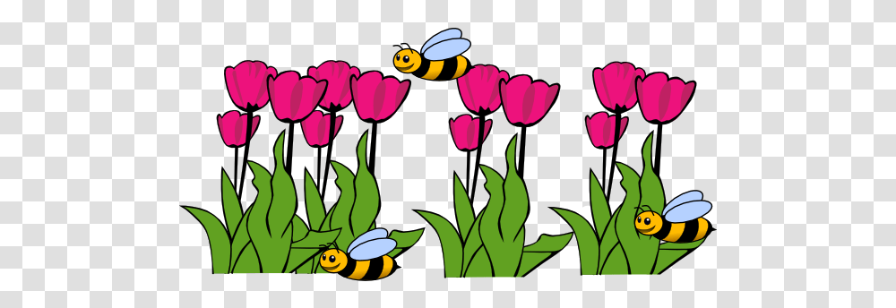 Garden Clipart Animated Flower Garden Clipart, Animal, Graphics, Invertebrate, Insect Transparent Png
