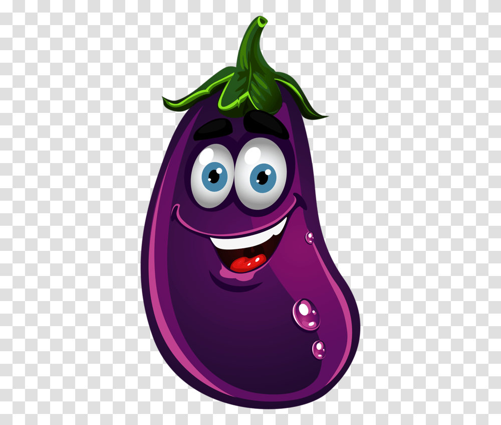 Garden Clipart Eggplant Cartoon Vegetables, Graphics, Purple, Food, Fruit Transparent Png