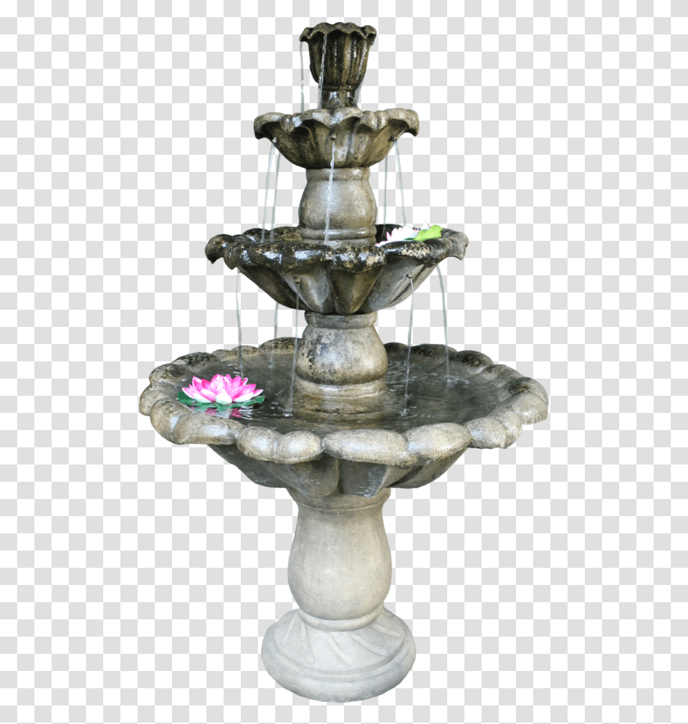 Garden Fountain Water In Fountain, Fire Hydrant, Drinking Fountain Transparent Png