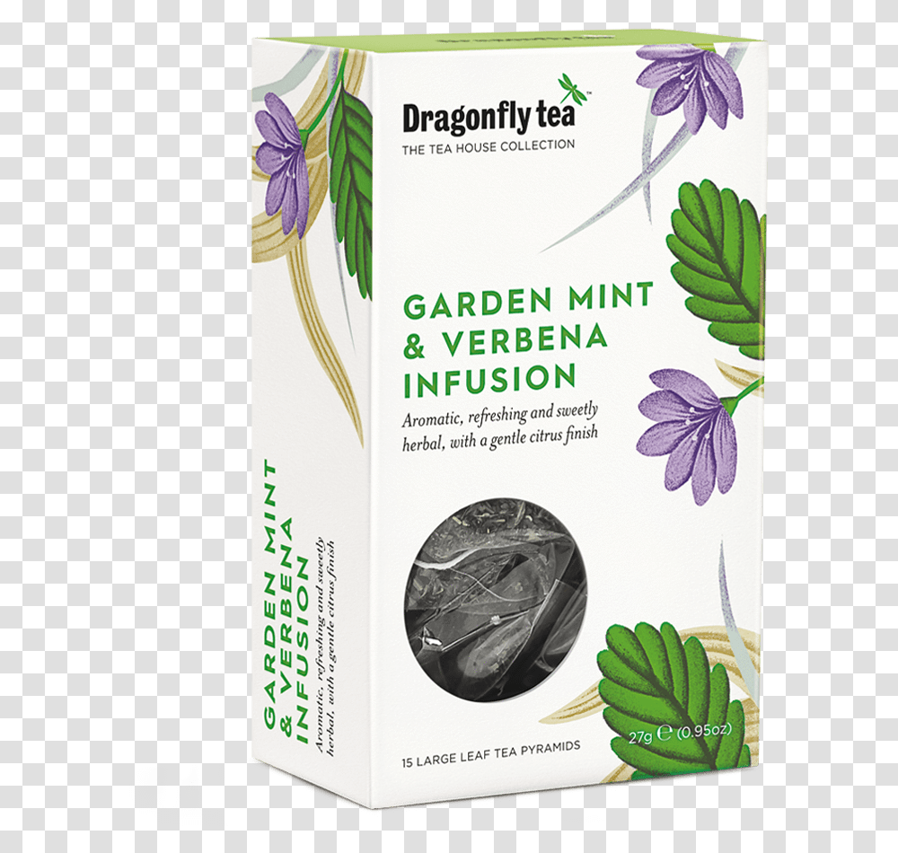 Garden Mint And Verbena Infusion Dragonfly Tea, Poster, Advertisement, Flyer, Paper Transparent Png