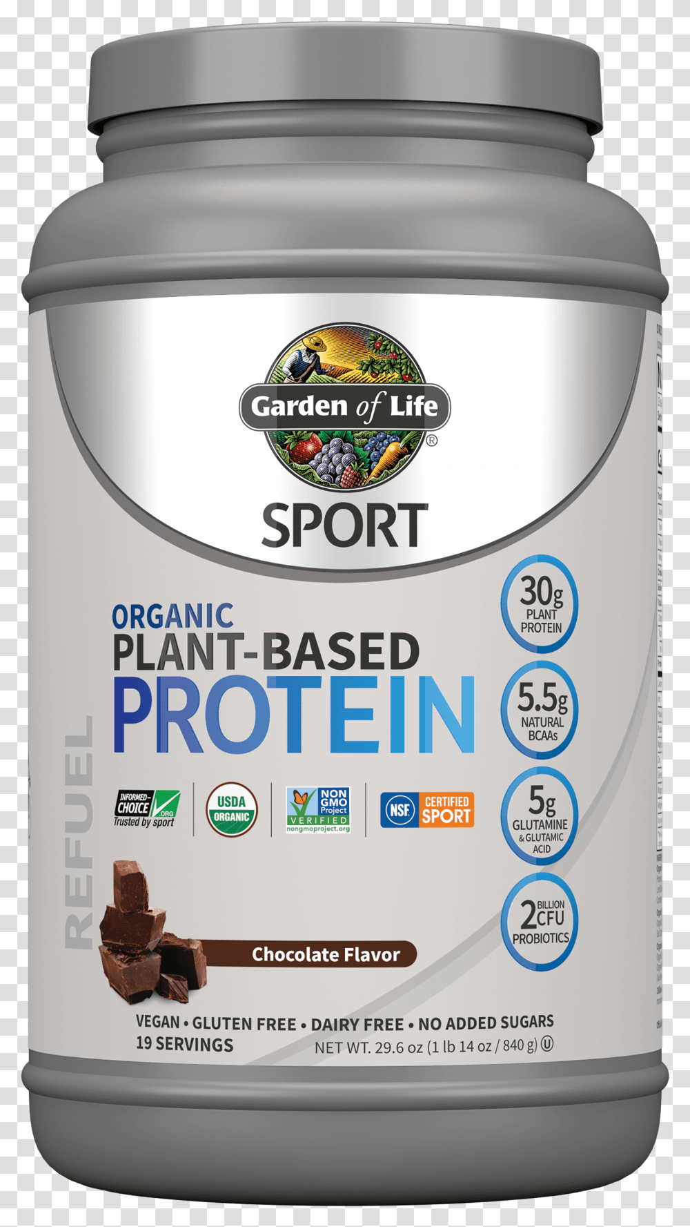 Garden Of Life Sport Protein, Tin, Label Transparent Png
