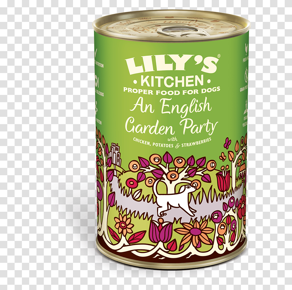 Garden Party Clipart Free Lily's Kitchen Dog Food, Tin, Can, Aluminium, Canned Goods Transparent Png