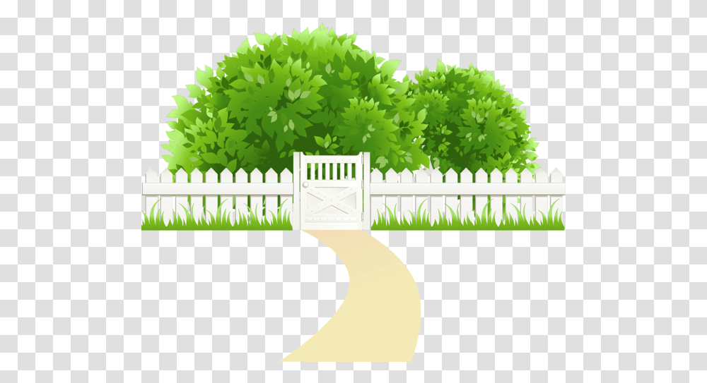 Garden Path Clipart, Picket, Fence, Green Transparent Png