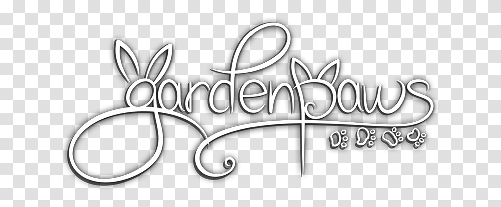 Garden Paws A Multiplayer Rpg Simulation Game For Pc & Switch Garden Paws Logo, Text, Label, Calligraphy, Handwriting Transparent Png