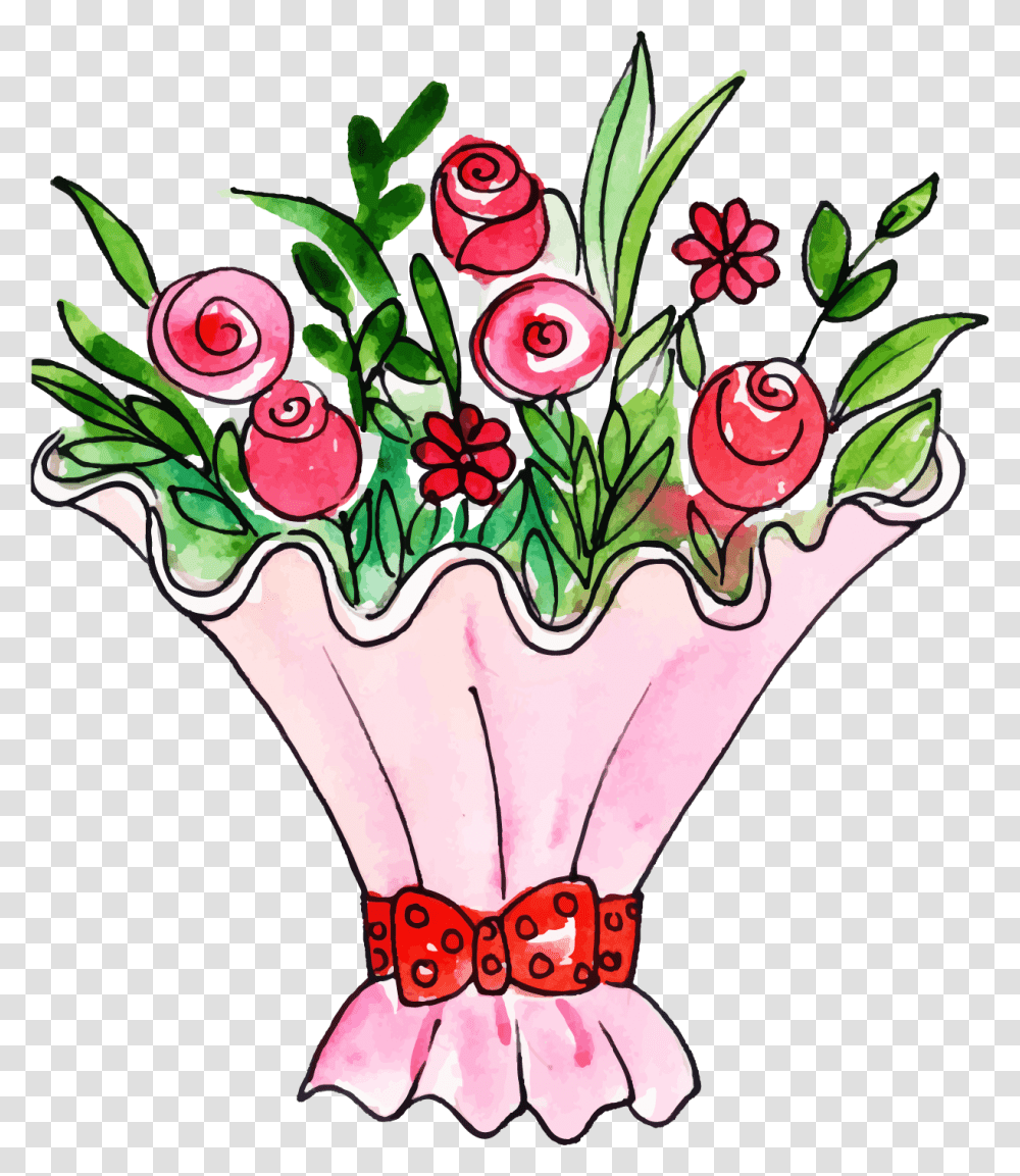 Garden Roses, Floral Design, Pattern Transparent Png