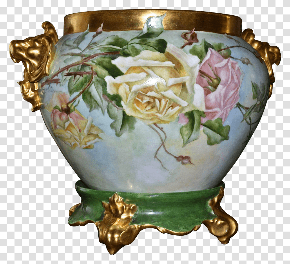 Garden Roses, Porcelain, Pottery, Jar Transparent Png