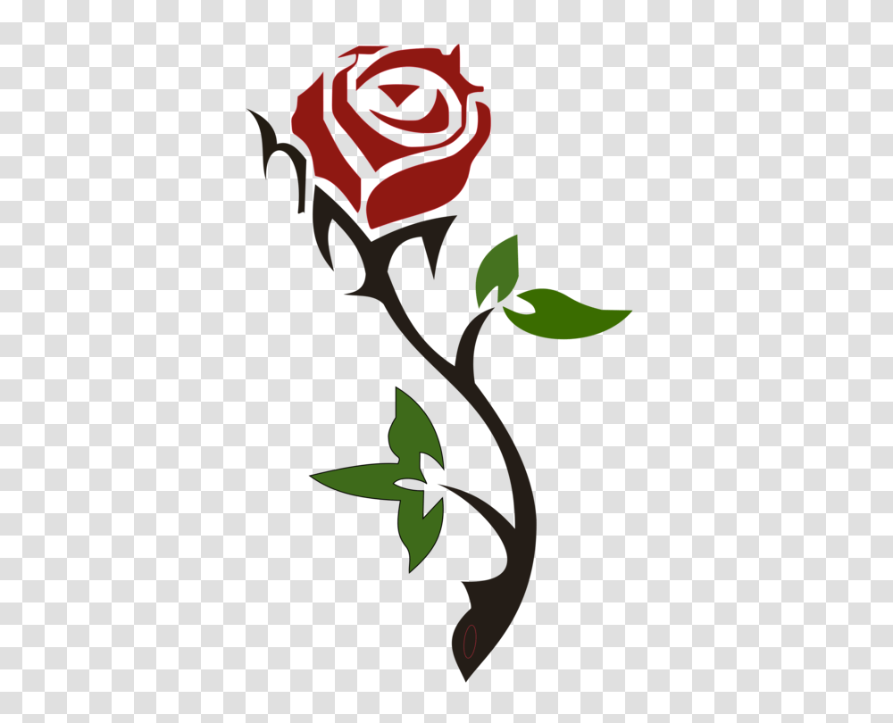 Garden Roses Silhouette Flower Drawing, Plant, Blossom Transparent Png