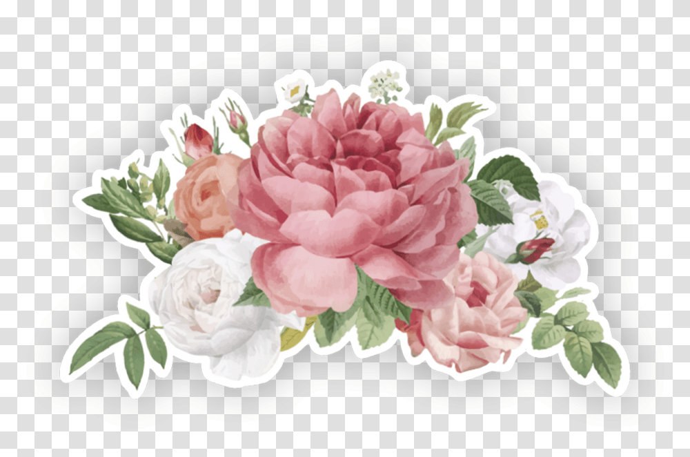 Garden Roses Vintage Flowers Background, Plant, Blossom, Pattern, Floral Design Transparent Png