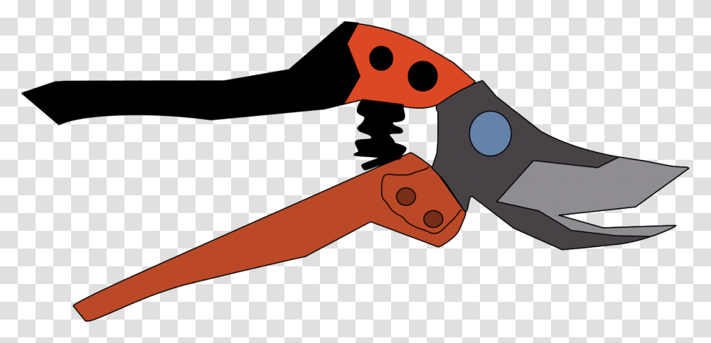 Garden Scissors Clipart By Machovka Garden Scissors, Axe, Tool, Outdoors, Handsaw Transparent Png