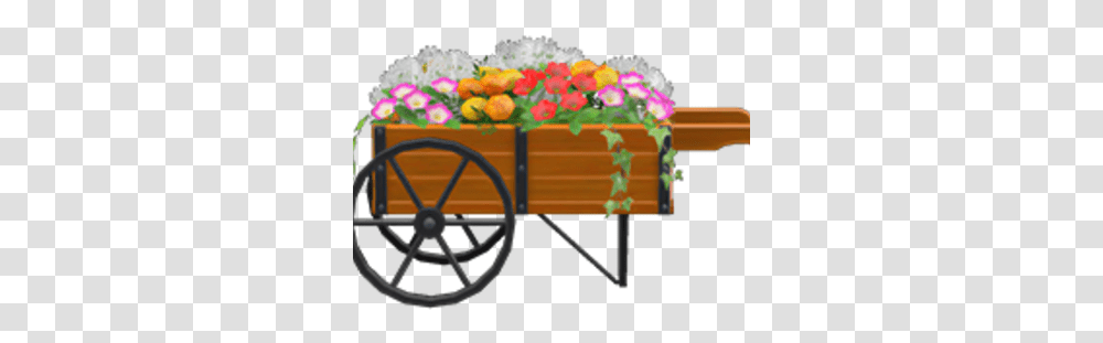 Garden Wagon Animal Crossing Iron Garden Set, Wheel, Machine, Plant, Transportation Transparent Png