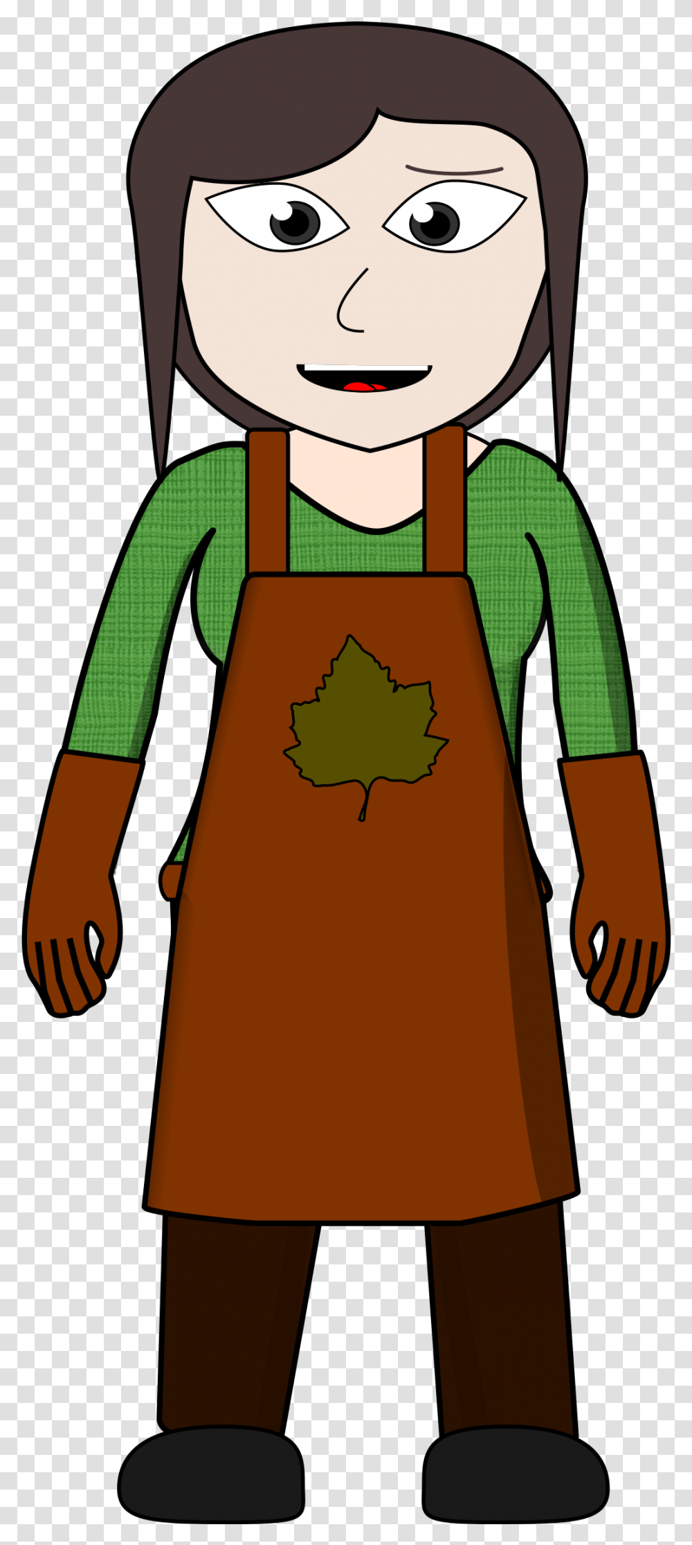 Gardener Icons Free Villager Woman Clipart, Apron, Apparel, Sleeve Transparent Png