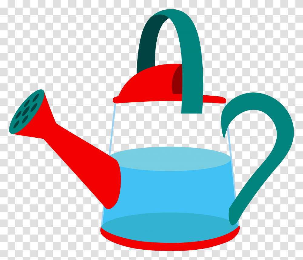 Gardening Clipart Water Garden Cartoon Watering Can, Hammer, Tool, Tin, Pot Transparent Png