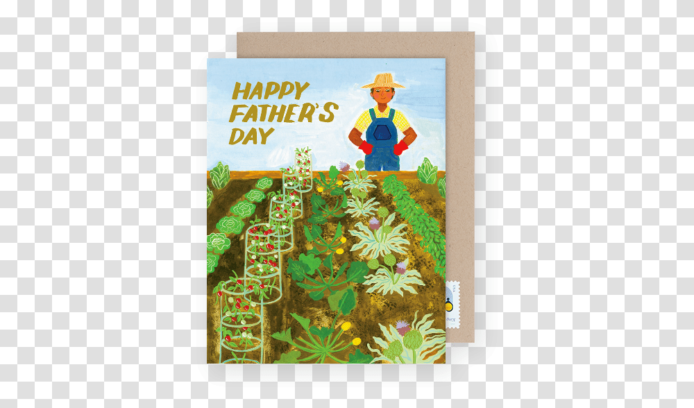 Gardening Father's Day Card Happy Fathers Day Garden, Poster, Advertisement, Person, Paper Transparent Png