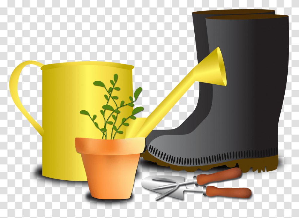 Gardening Pic Coffee Cup, Lamp, Can, Tin, Watering Can Transparent Png