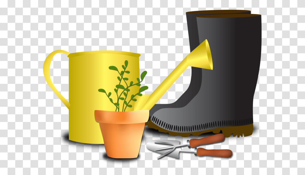 Gardening Pic Gardening, Lamp, Tin, Watering Can Transparent Png
