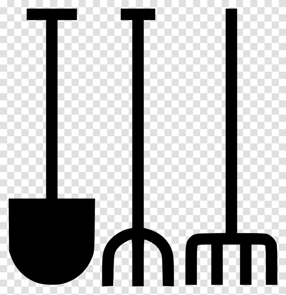 Gardening Tools Garden Tools Pic, Shovel, Bow, Silhouette Transparent Png