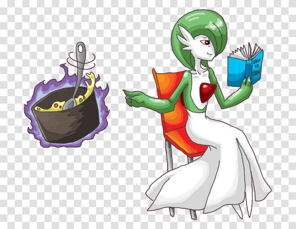 Gardevoir Cooking, Person, Performer, Leisure Activities, Book Transparent Png