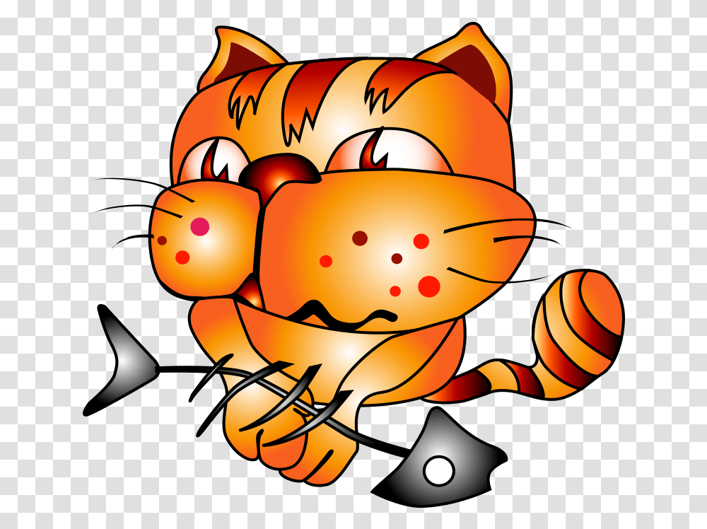 Garfield Clipart Orange Cat Cat Vector, Food, Animal, Sea Life, Crab Transparent Png