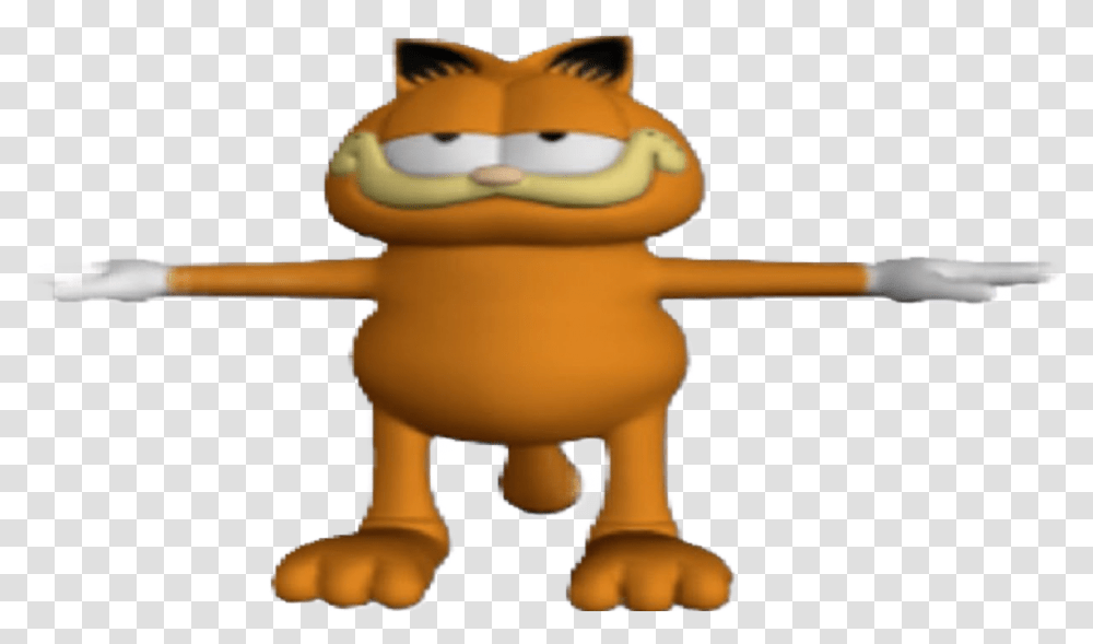 Garfield Discord Emoji T Pose Me Me, Toy, Animal, Mammal, Beaver Transparent Png