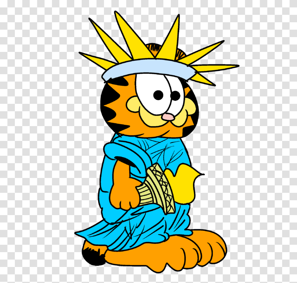 Garfield Dressed As The Statue Of Liberty, Outdoors, Nature Transparent Png