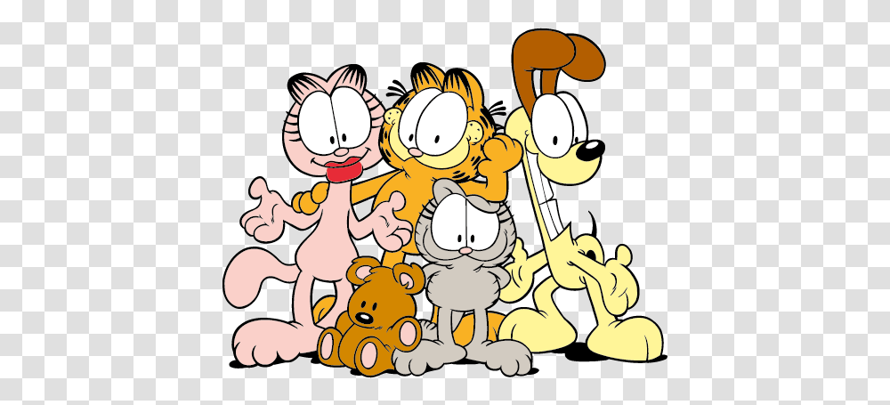 Garfield Garfield And Friends, Text, Leisure Activities, Art, Doodle Transparent Png